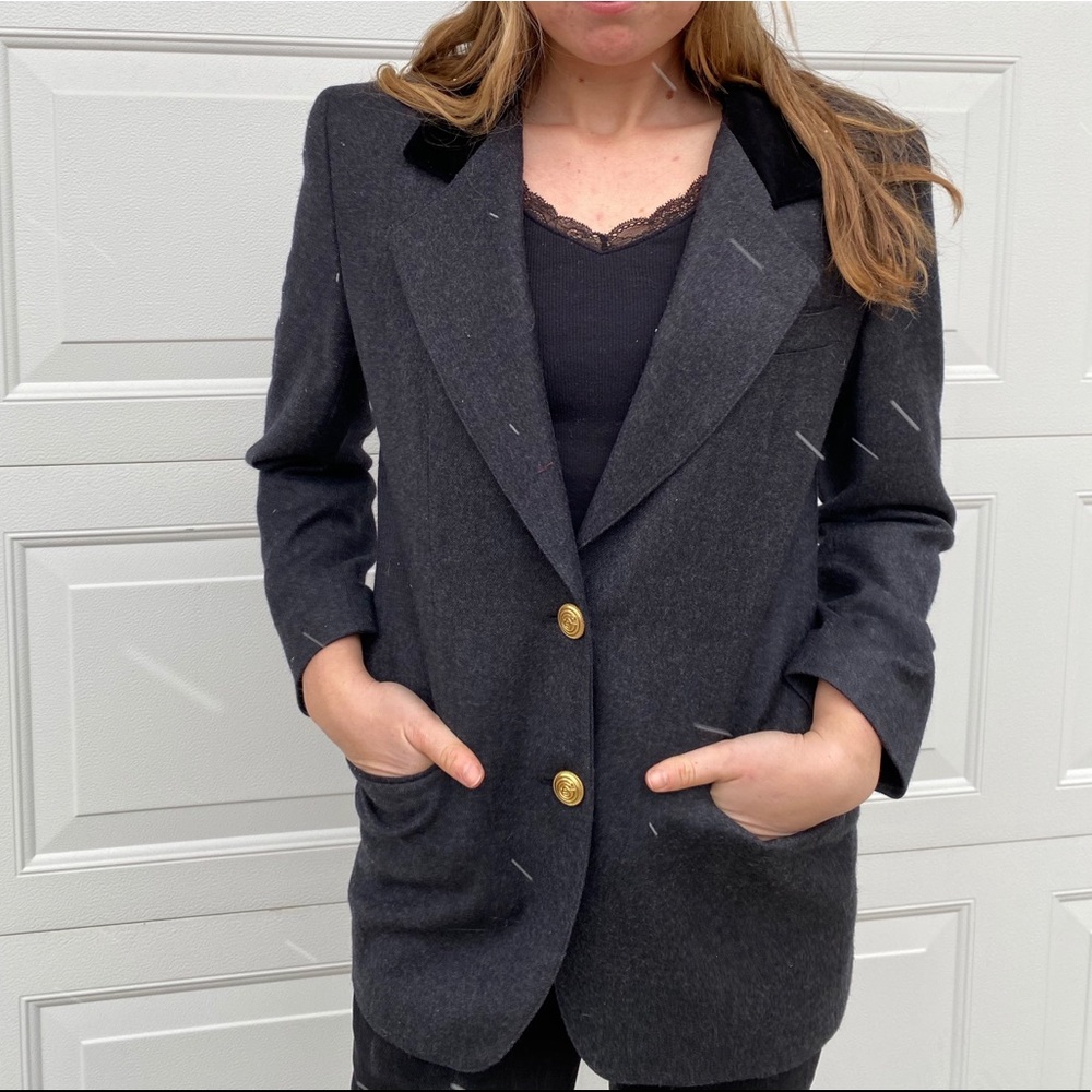 vintage wool riding jacket